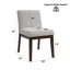 Chaise d'appoint Edwyn (lot de 2)