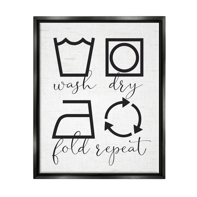 Guide de calligraphie utile "Letful Laundry" par lettré et doublé - reproduction sur toile flottante