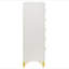 Commode blanche 5 tiroirs Chesney