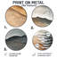 «Waves Calming», art mural rond en métal Coastal Large-2043050193