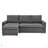 L Shaped Convertible Sleeper Sofa Bed, 90" Sectional Couch For Living Room , Pull Out Bed, Reversible Chaise With Storage , Removable & Washable-1487370227