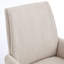 Chaise de bureau blanche à dossier moyen avec velours côtelé, dossier ergonomique et base dorée stable avec velours côtelé pour l'équilibre
