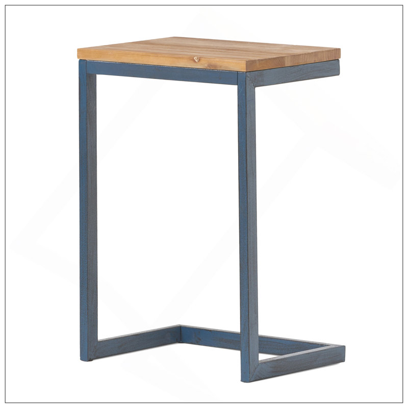 HONOLULU BROWN SIDE TABLE, 22.25" H x 15.5" W x 11.25" D