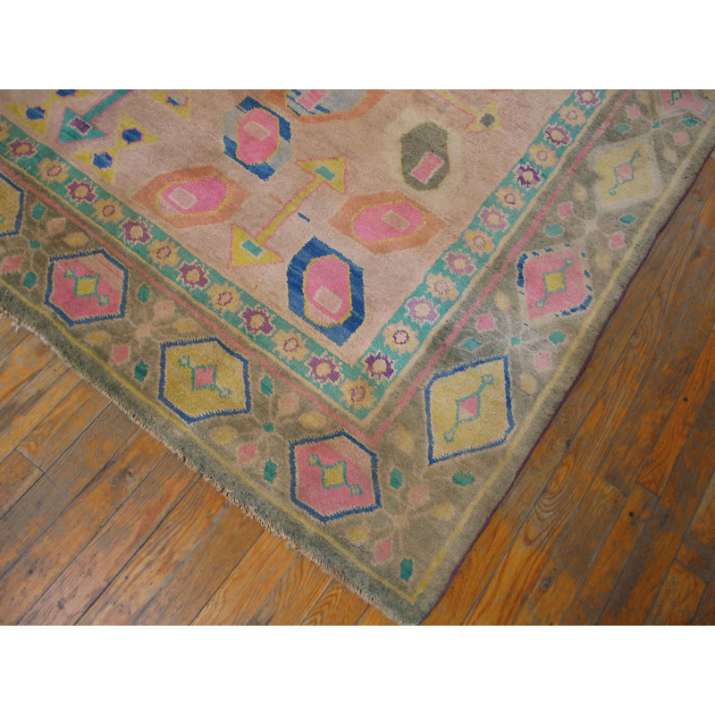 Antique Allover Tribal Pattern Indian Cotton Agra Area Rug