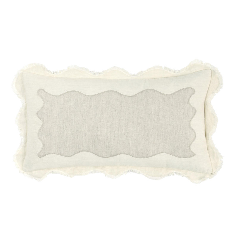 Oreiller en mélange de lin Tollo, Rectangulaire