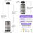 Katey Modern Crystal Chandelier Single Pendant Lighting With Adjustable Height-1059877222
