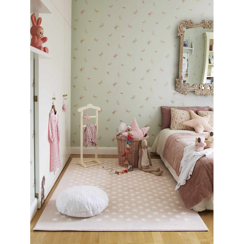 Stars Novelty Pillow Cover & Insert, Pink
