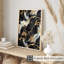 Abstrait noir et doré Geode XVIII, reproduction d'art moderne sans cadre-1329212118