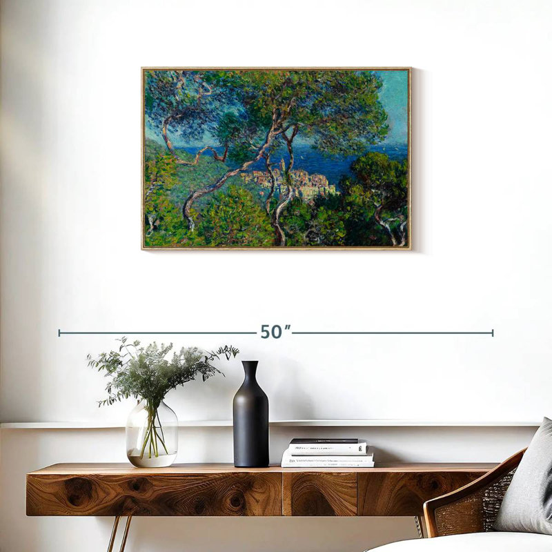 Bordviera 1884, Cadre flottant en bois naturel, 31 po x 21 po