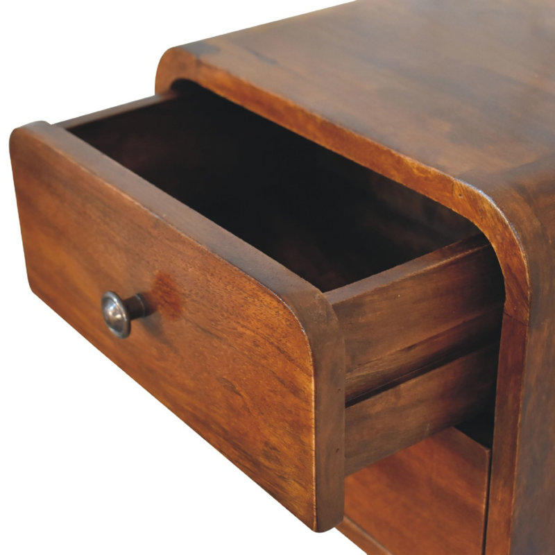 30cm W Solid Wood Bedside Table
