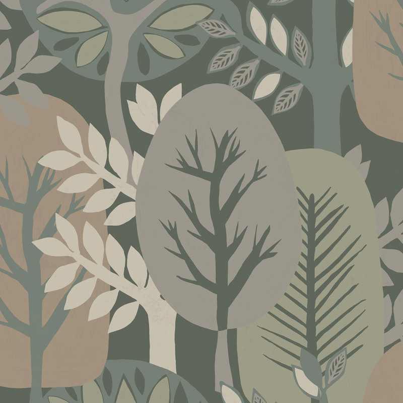 Papier peint Antibes Nature Forest, Green