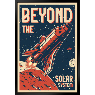 Outer Space Series - # 6 - Reproduction sur toile avec cadre flottant
