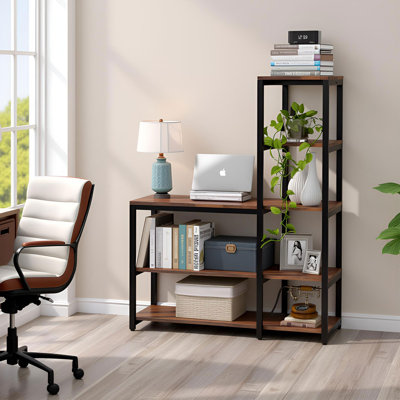 Elizah Geometric Bookcase