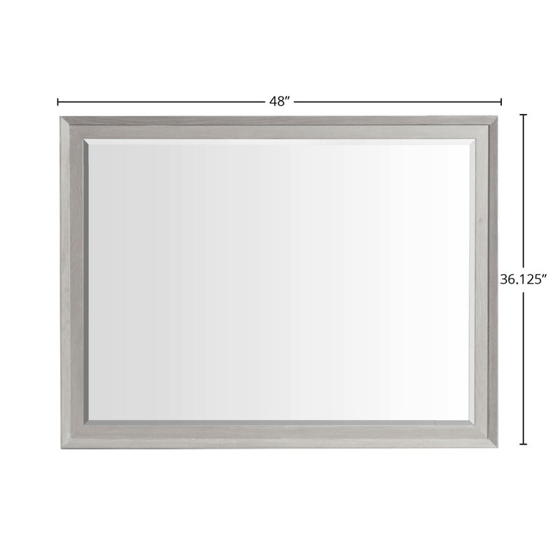 Miroir de commode Catriona, Blanc