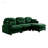 Modular Sectional L Shaped Couch With Ottoman, Premium Chenille Fabric, Tufted Cushion Backrest, Ergonomic Design For Easy Installation And Versatile Use-1630735807-1630735804