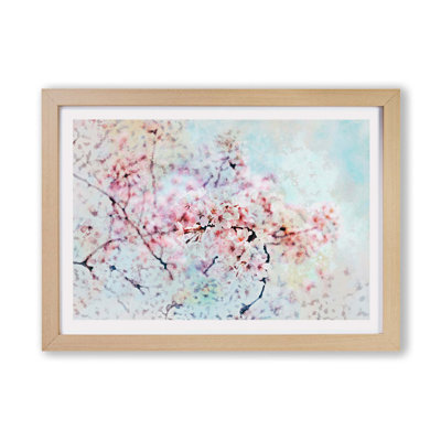 Japanese Cherry Tree In Pink - Single Picture Frame Painting