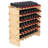 VEVOR 48 Bottle Stackable Modular Wine Rack, 6-Tier Solid Bamboo Wood Storage Racks, Floor Freestanding Wines Holder Display Shelf, Wobble-Free Shelves