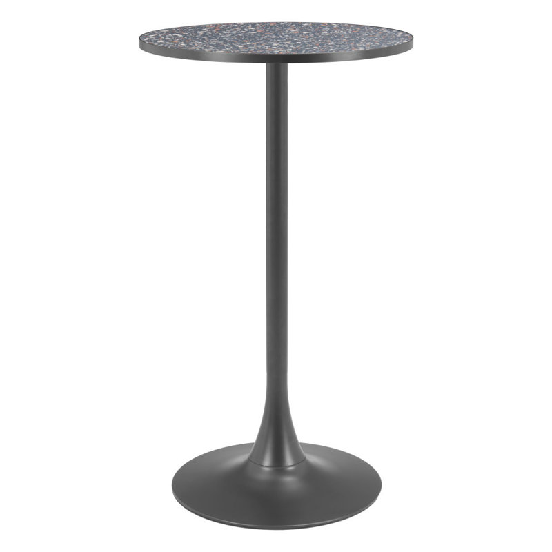 Table de bar 24 po Faux Terrazzo