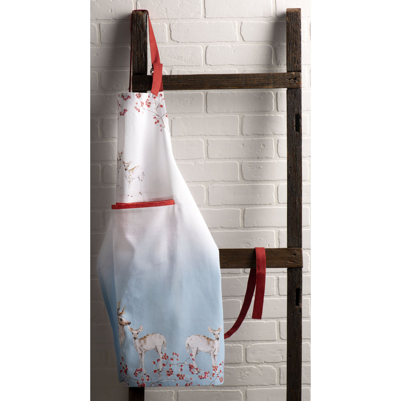 Tablier 100 % coton Forêt de contes de fées Maison d'Hermine - 27,5 po x 31,5 po