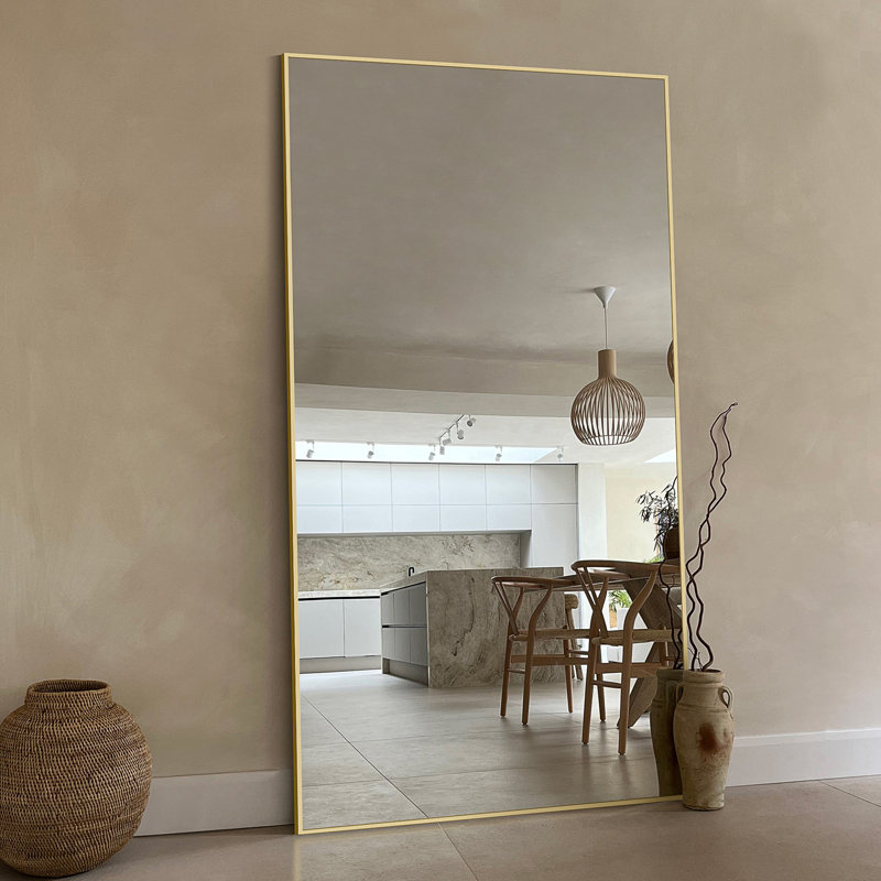 Miroir pleine longueur Mirta, Doré, 71 po x 26 po
