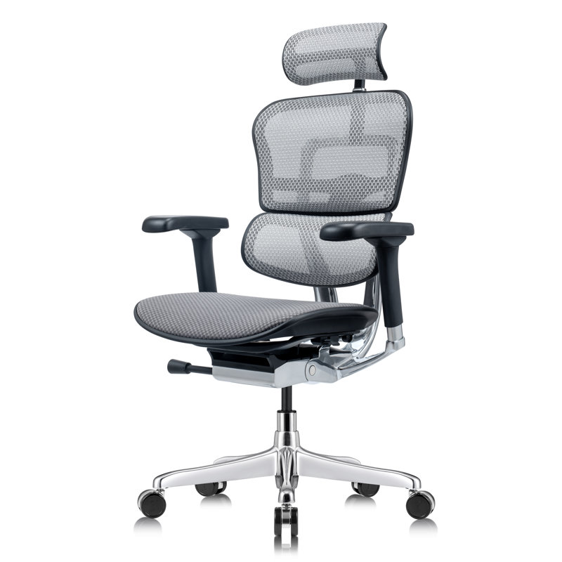 Tempur-Pedic Ergohuman GEN2 Hi Back Ergonomic Office Chair with Tempur-Pedic Seat, Synchro-Tilt, Adjustable Headrest, Arm Height Adjustment