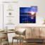 Tortue de mer au coucher du soleil-567067167