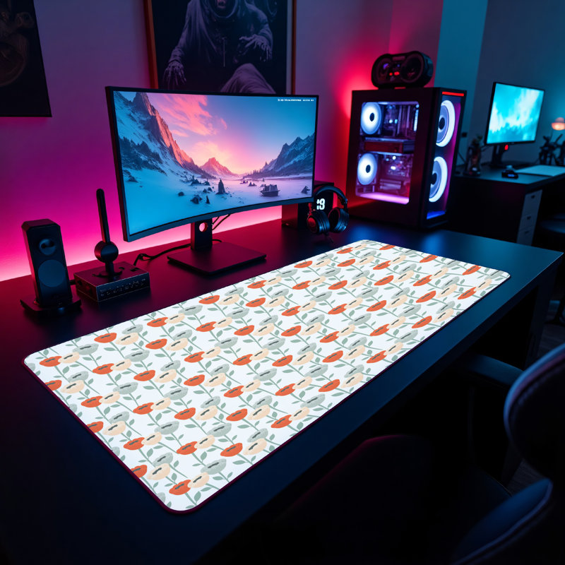 Polyester Desk Pad, 14.4x12.1