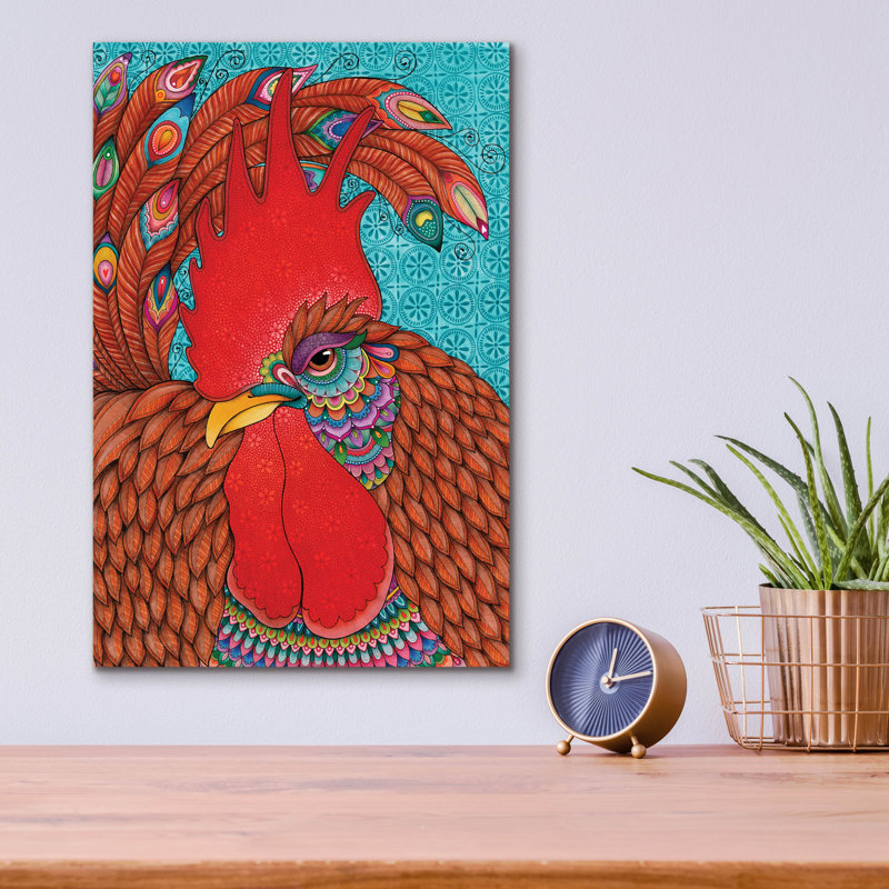 " Randy Rooster " by Hello Angel, 16" H x 12" W x 0.13" D