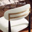 Tabouret de bar Velora 28,5 po H, revêtement en chenille, sans accoudoirs, dossier doré-1293797266