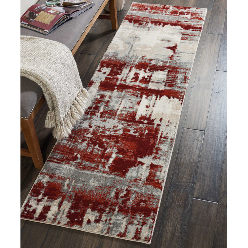 Abstract Indoor Rug, Runner 2'2" x 7'6"