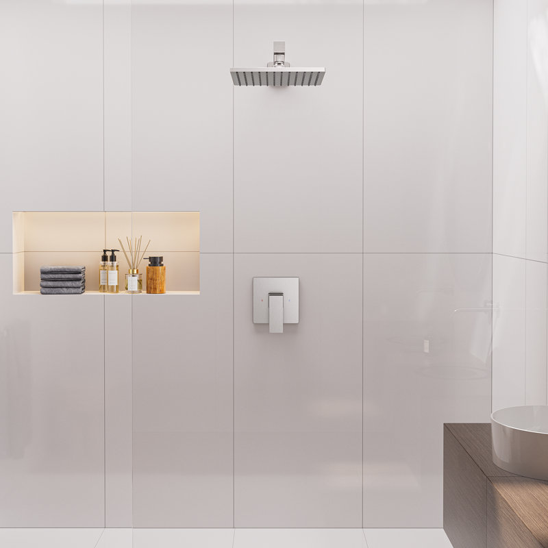 All-In-One Kit with Rough in-Valve, Brushed Nickel