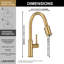 Pull Down Single Handle Kitchen Faucet with Accessories-112246305