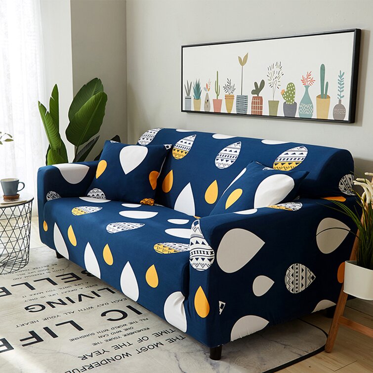 Rug brand name Good feeling Boshen Box Cushion Sofa Slipcover | Wayfair