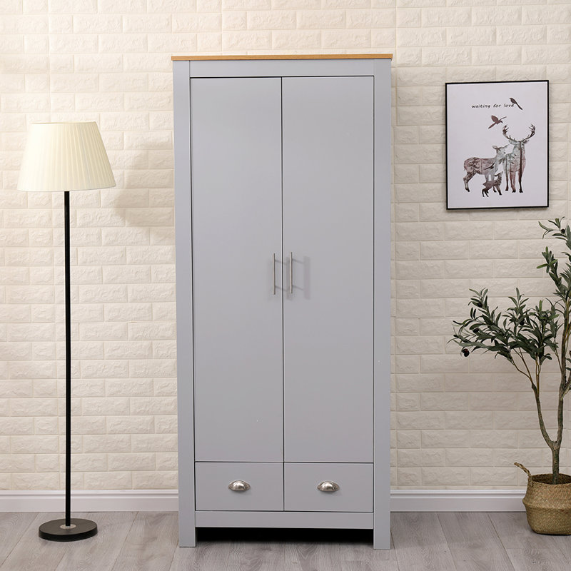 Musani 2 Door Manufactured Wood Wardrobe