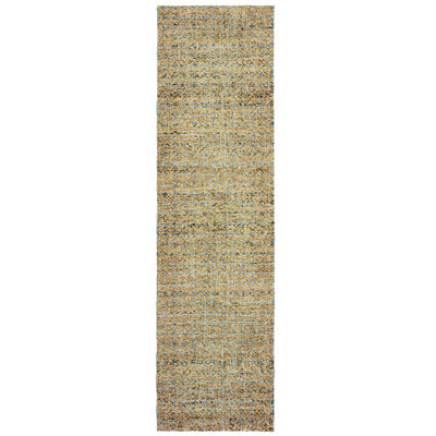 Tapis doré tissé à la machine Bobby