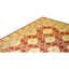 Tapis crème et or foncé de haute qualité noué à la main