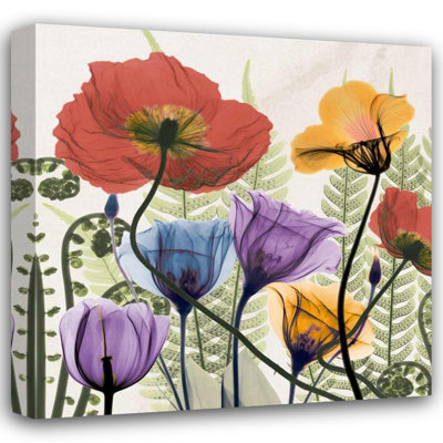 «Red Barrel Studio® Koetsier, Albert Gallery», art sur toile tendue: Fleurs et fougères