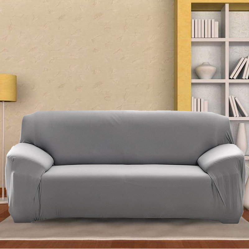 Housse antidérapante pour canapé, gris, H 20 po x l 122 po x P 28 po