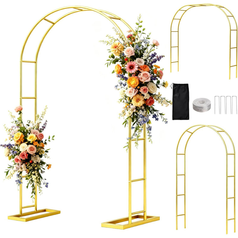Arche de mariage et treillis de jardin 6,6 pi x 3,5 pi