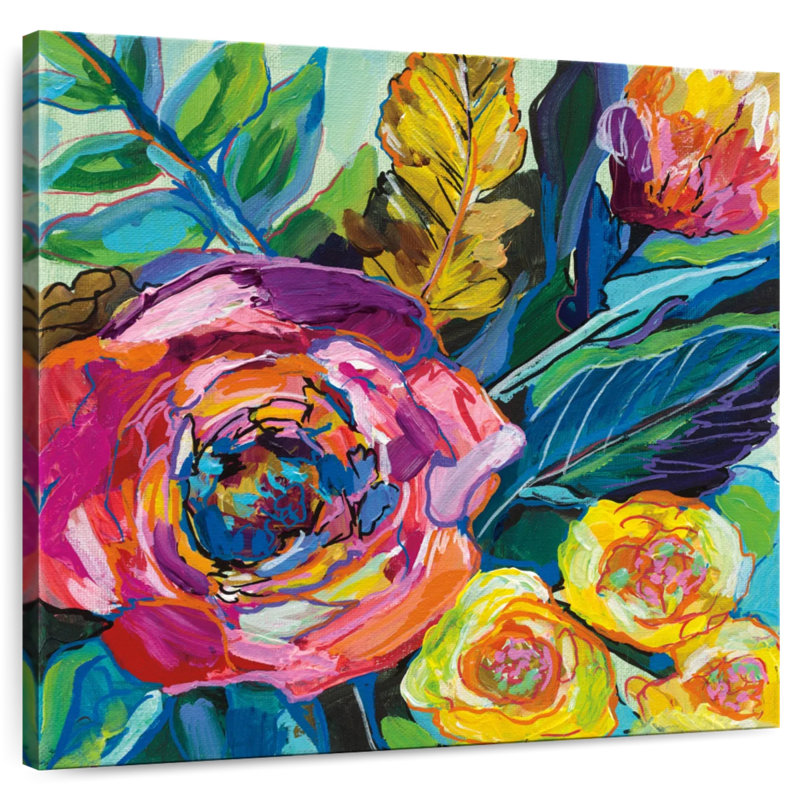 Pop Blooms, 20" H x 20" W