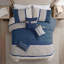Ensemble d'édredon en faux suède 7 pièces Blue Queen-127671441-127671443