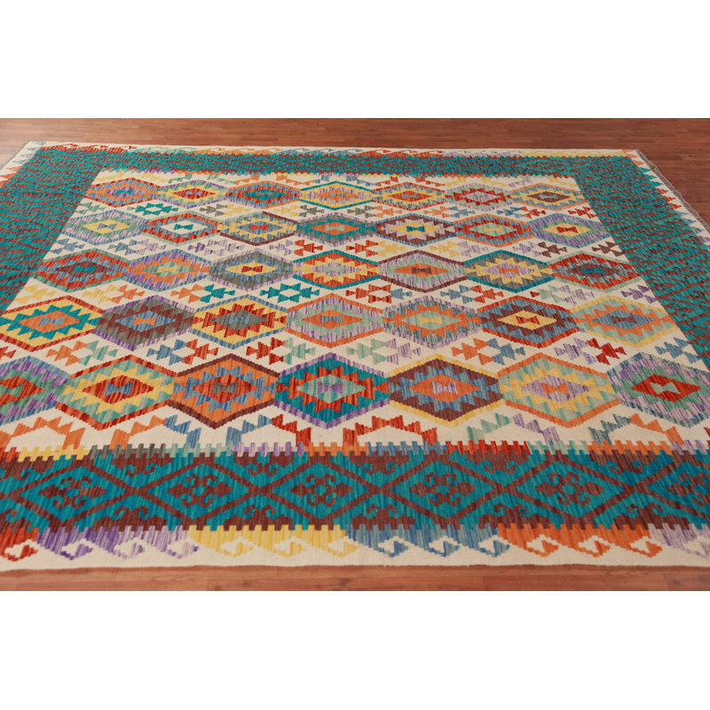 Flat Weave Wool Kilim Oriental Area Rug 8x10