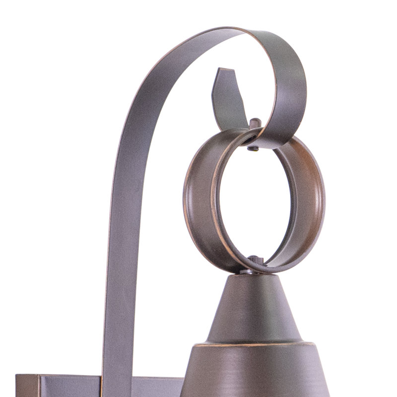 Wellings Steel Wall Light, Burnished Bronze, 18" H x 10" W x 11" D