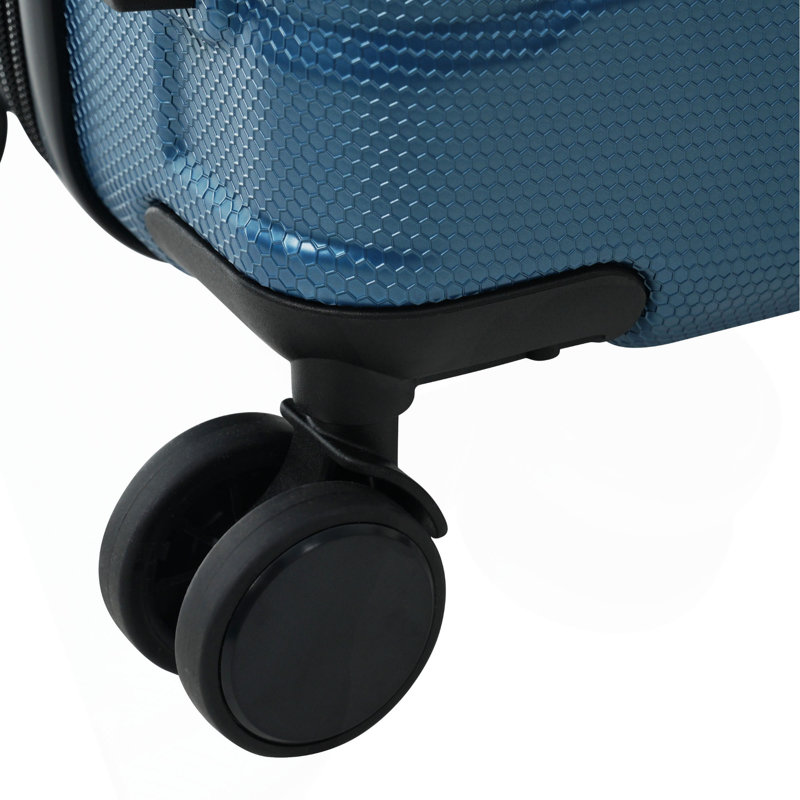 Valise à carreaux 28 pouces en ABS rigide, valise de voyage extensible durable avec roulettes, serrure TSA