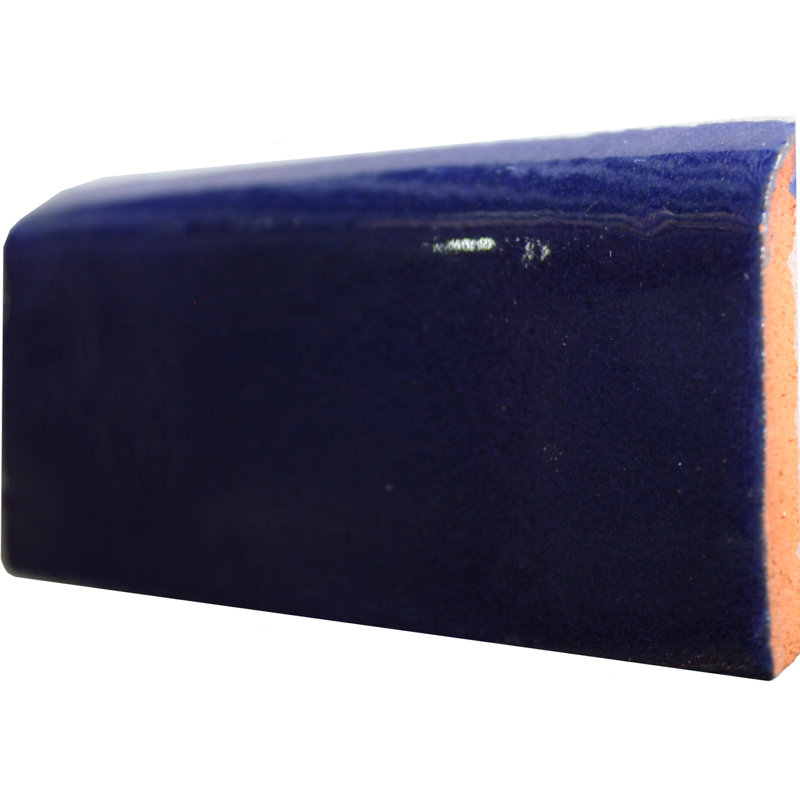 2 pièces x 6 po 9 pièces TalaMex Bullnose, Bleu de cobalt