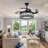 Vandela 42"  Crystal Ceiling Fan with Remote Control, and Reverse Function
