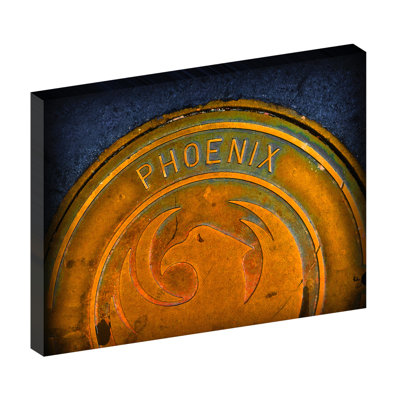 Phoenix Manhole Cover, Phoenix Arizona - reproduction de photo sur toile