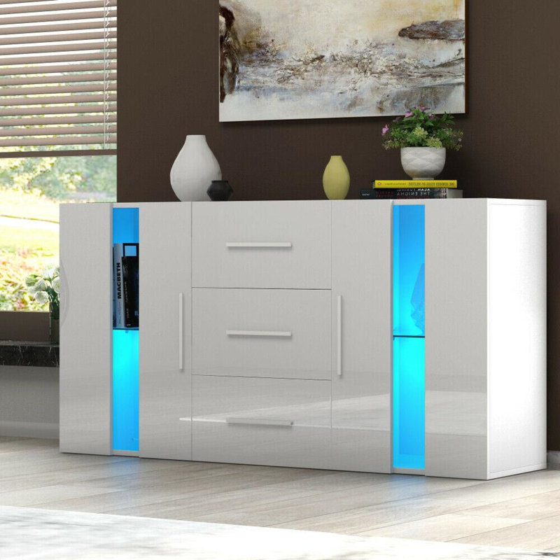 Ospina 135cm Sideboard, White