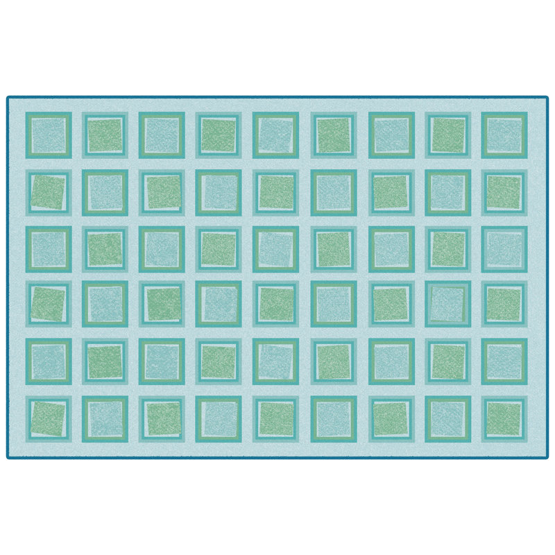 Tapis rectangulaire en nylon touffeté à la machine