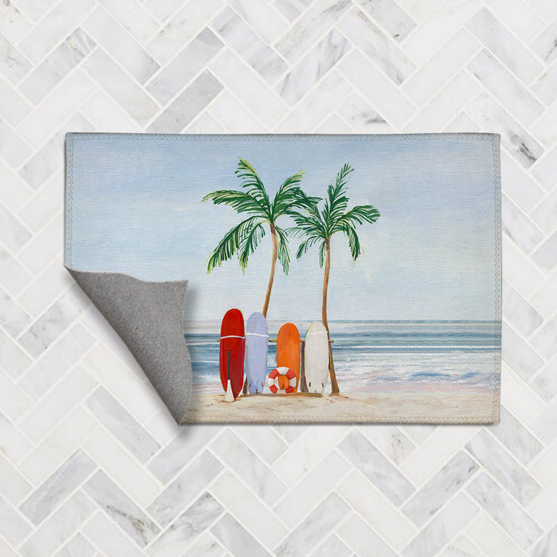 Surfs Up Chenille Indoor Rug, Rectangle 4' x 6'